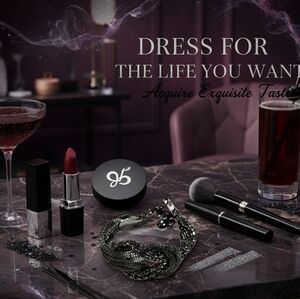 Black Braided Mesh Statement Bracelet Gothic Punk Jewelry